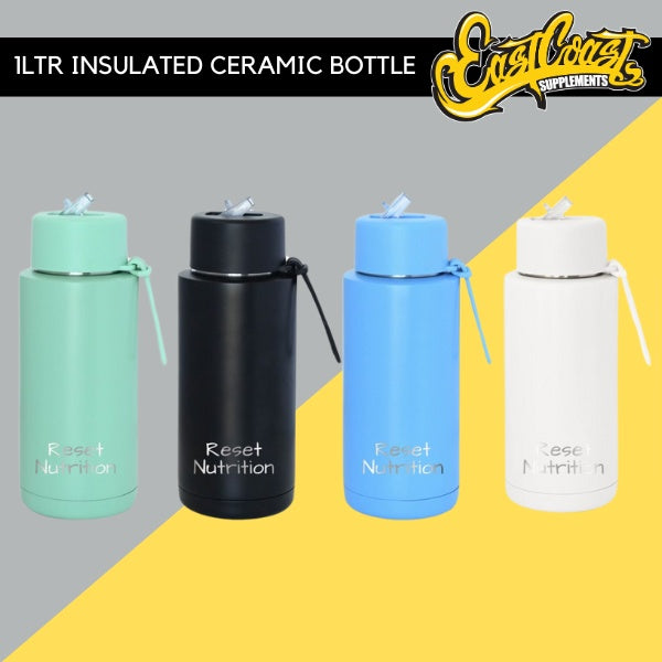 Insulated Ceramic Water Bottle - By Reset Nutrition