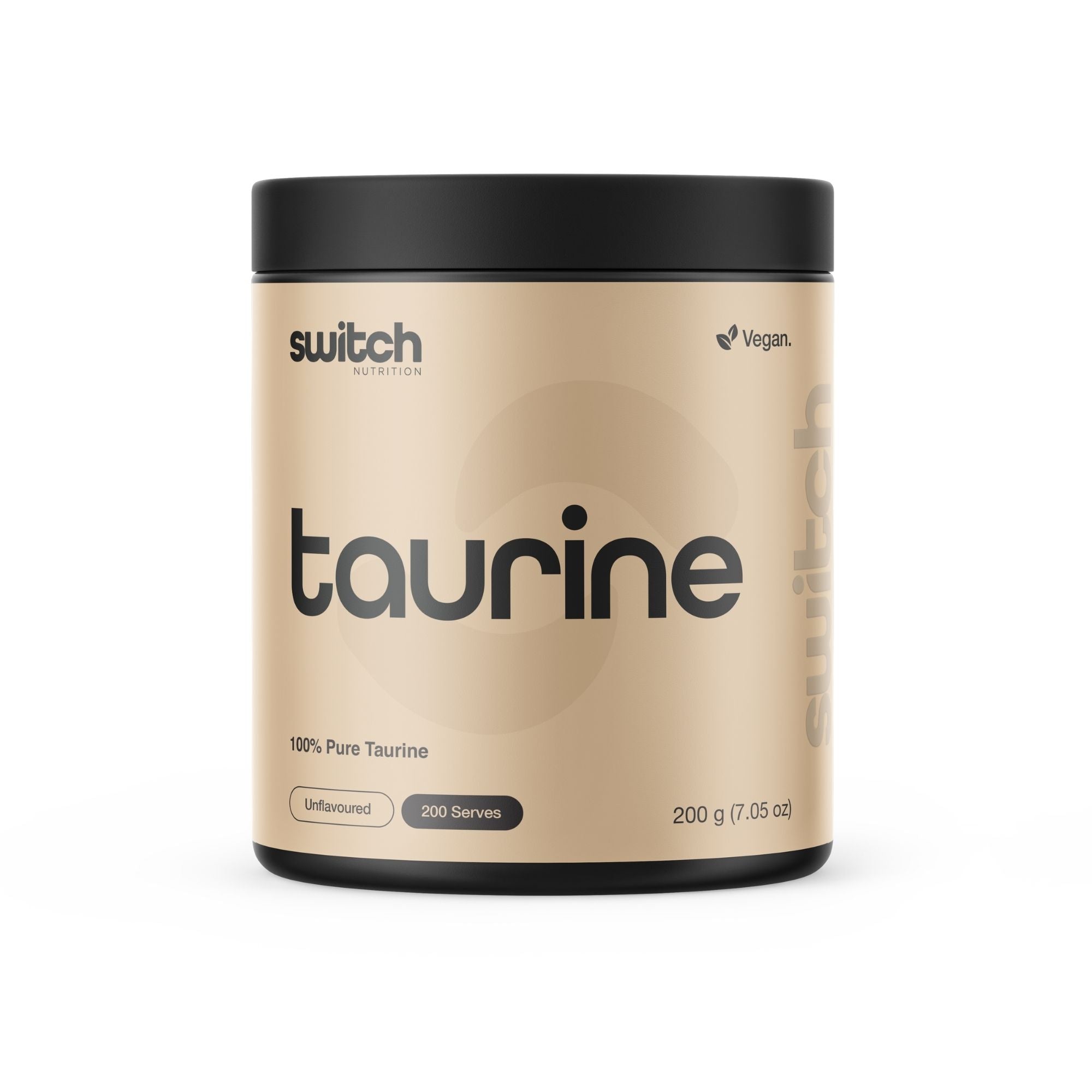 Switch Nutrition 100% Pure Taurine Powder - Unflavoured, Vegan