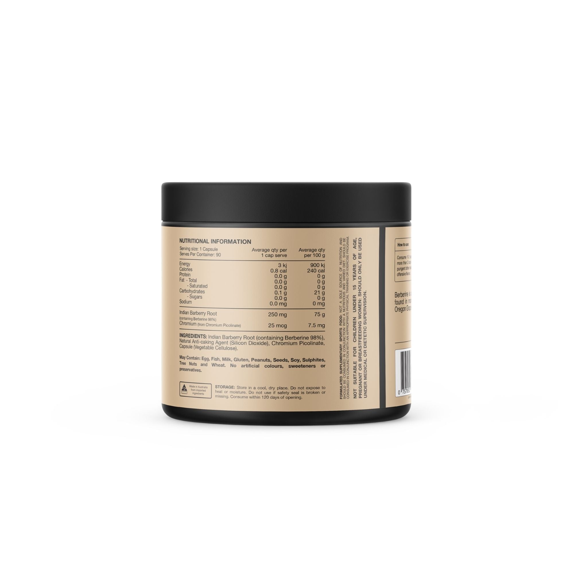 Berberine+ Capsules by Switch Nutrition