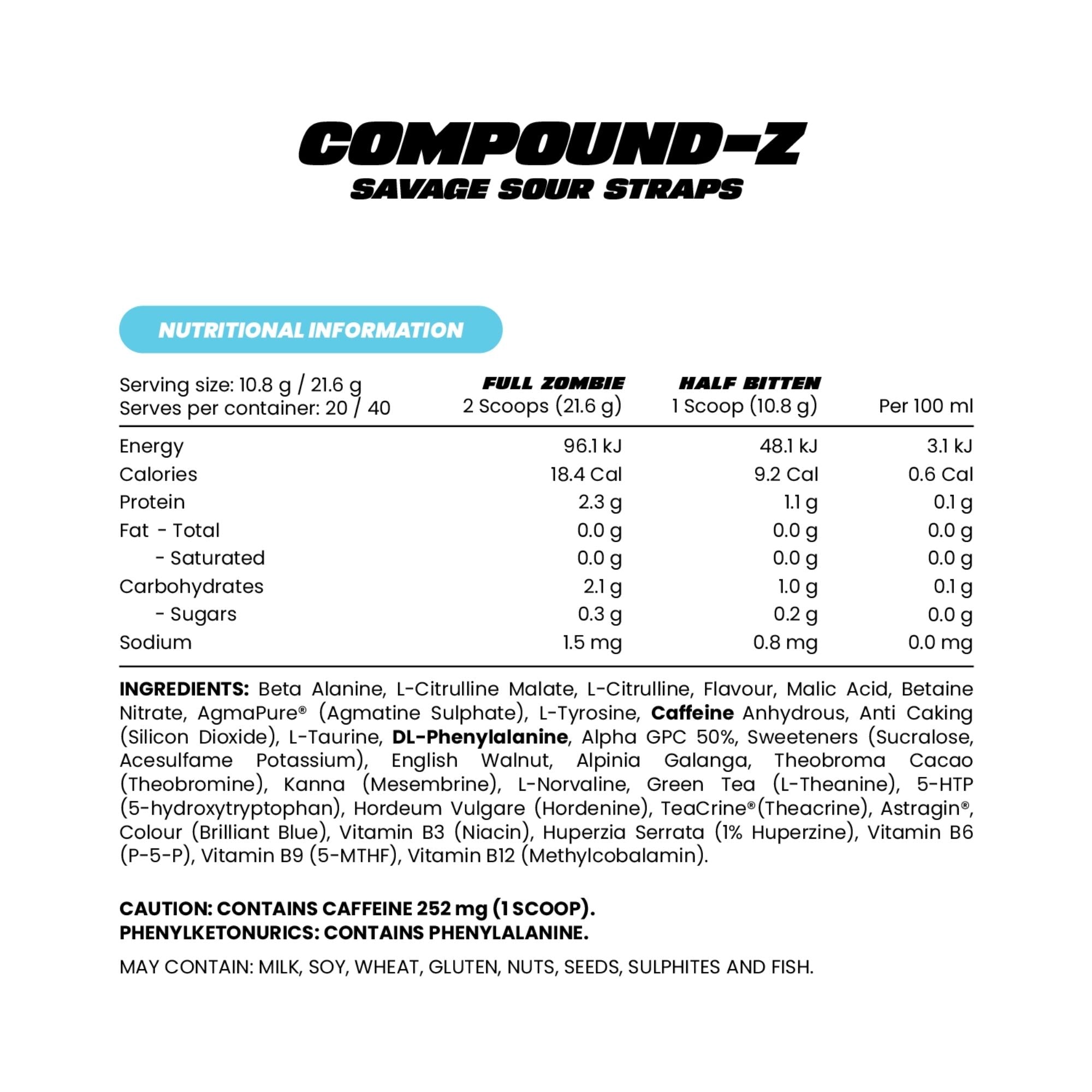 Compound Z - Pre Workout