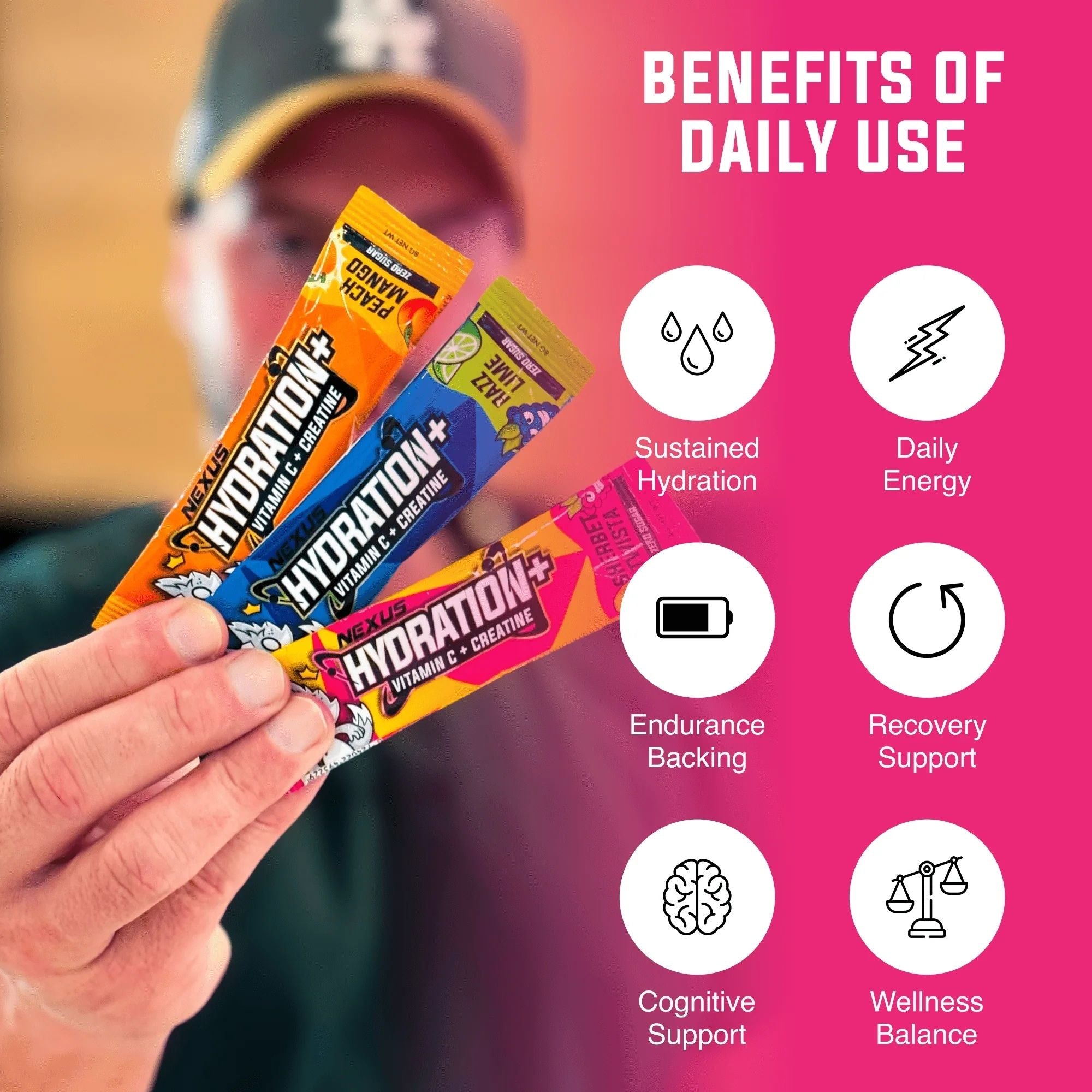 Hydration + Creatine Sticks by Nexus