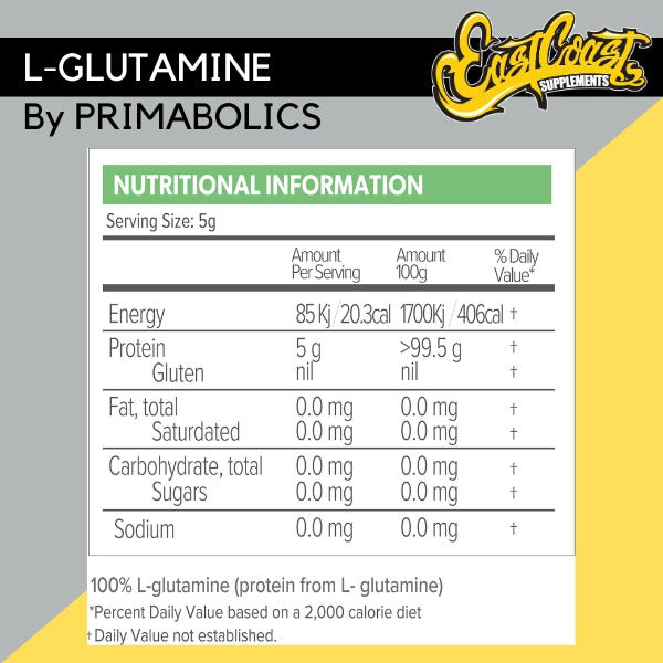 L-Glutamine - By Primabolics