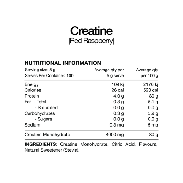 Flavoured Creatine Monohydrate by Switch Nutrition