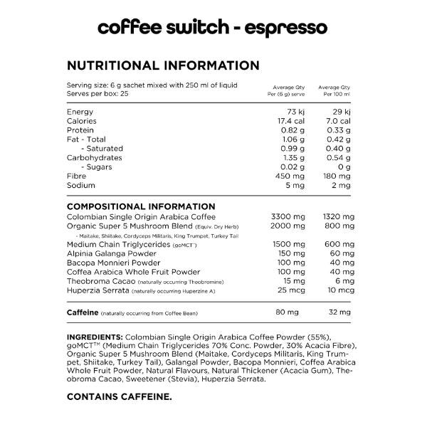 Coffee Switch by Switch Nutrition