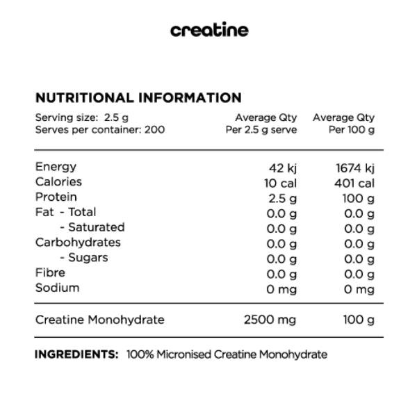Creatine Monohydrate By Switch Nutrition
