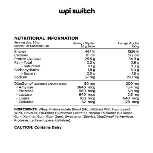 WPI 95 by Switch Nutrition
