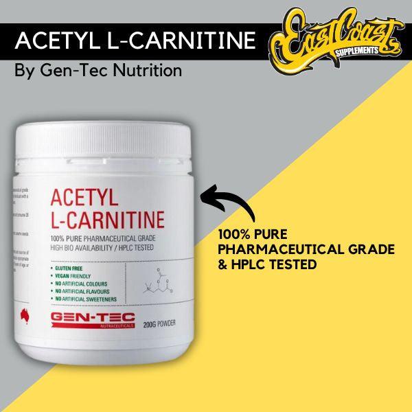 Acetyl L-Carnitine by Gen-Tec Nutrition 200g