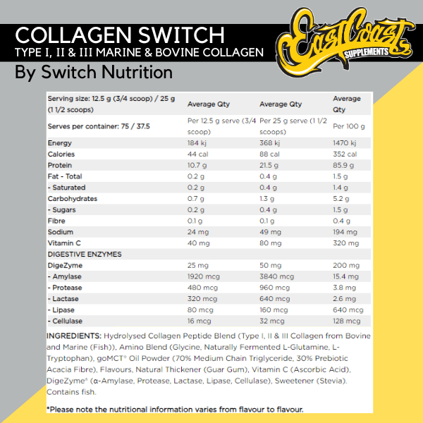 Collagen Switch Protein Powder by Switch Nutrition