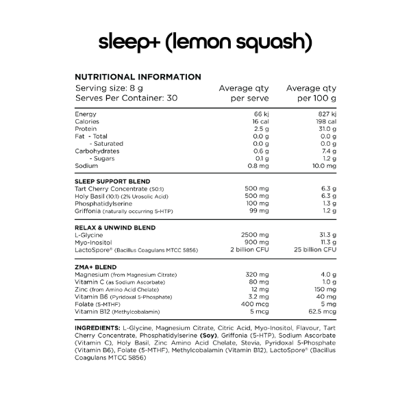 Sleep + by Switch Nutrition