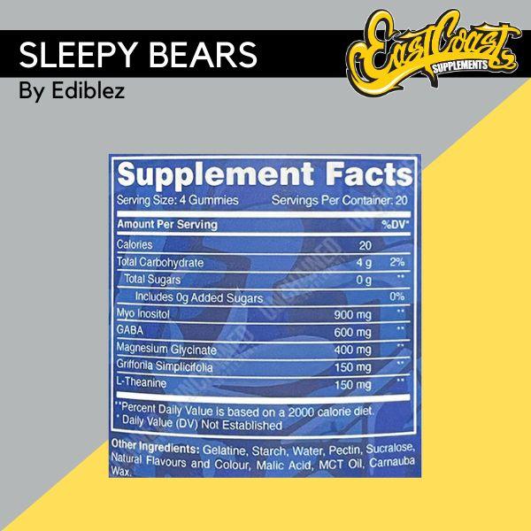 Sleepy Bears - Sleep Support Gummies by Ediblez