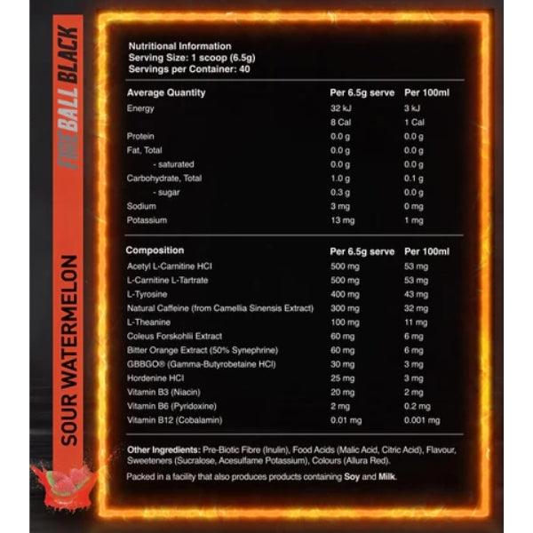 Red Dragon Fireball Black
