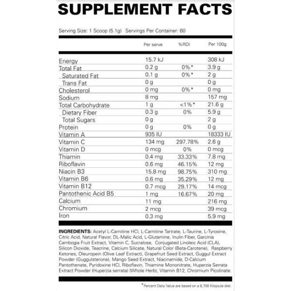 EHP Labs Oxyshred Non-Stim