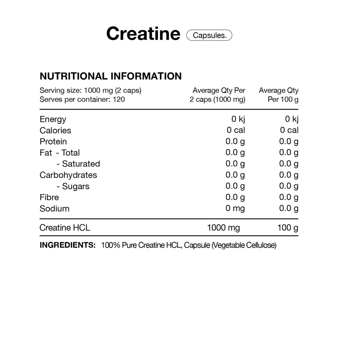 Switch Nutrition Creatine HCL Capsules
