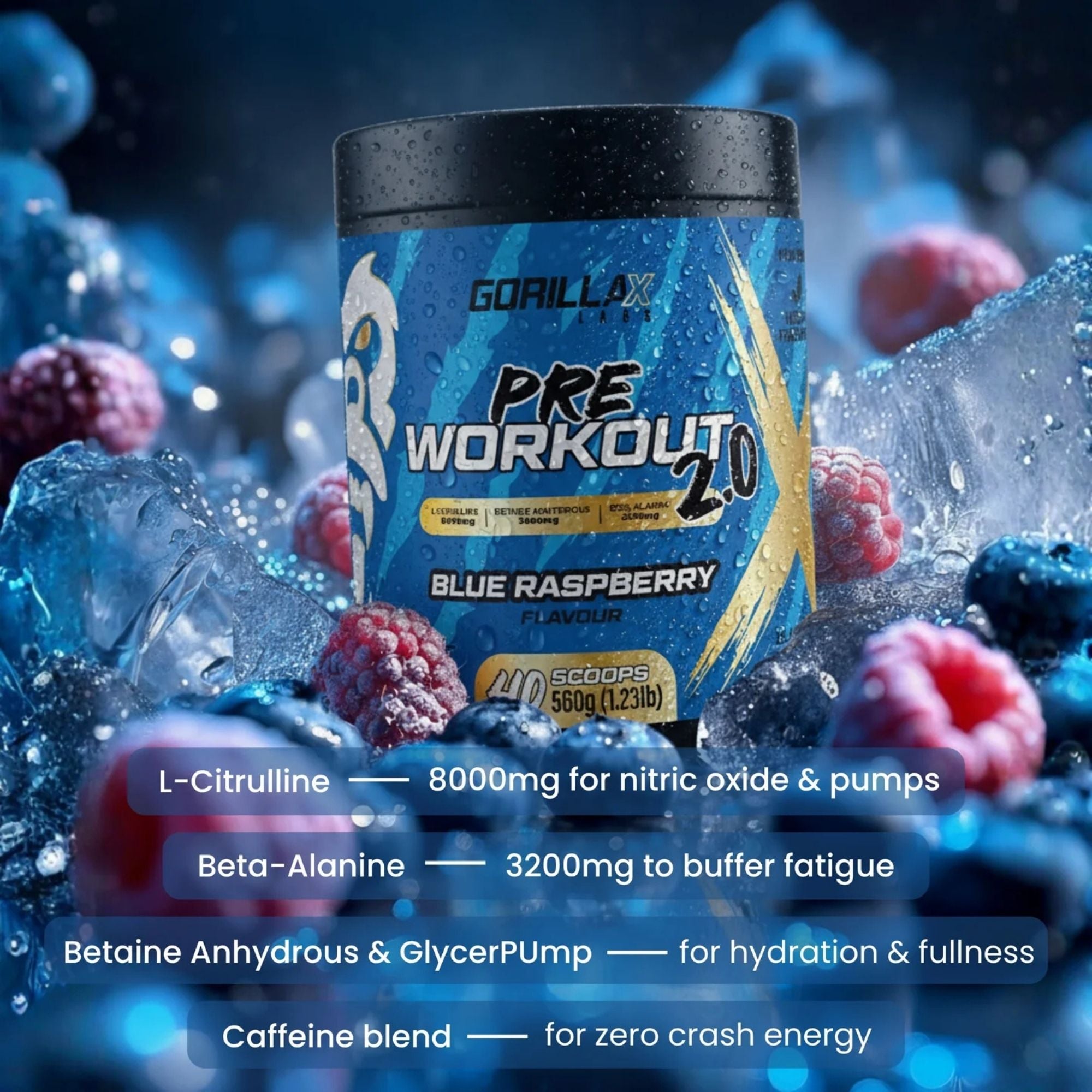 Pre-Workout 2.0 by Gorilla X Labs