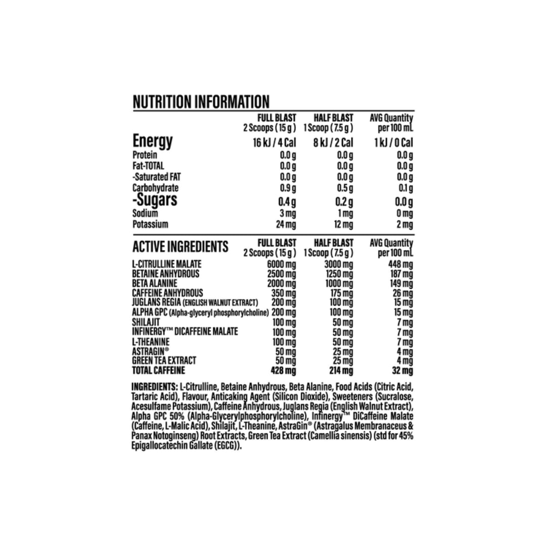Kamikaze Pre Workout - 60 Serves