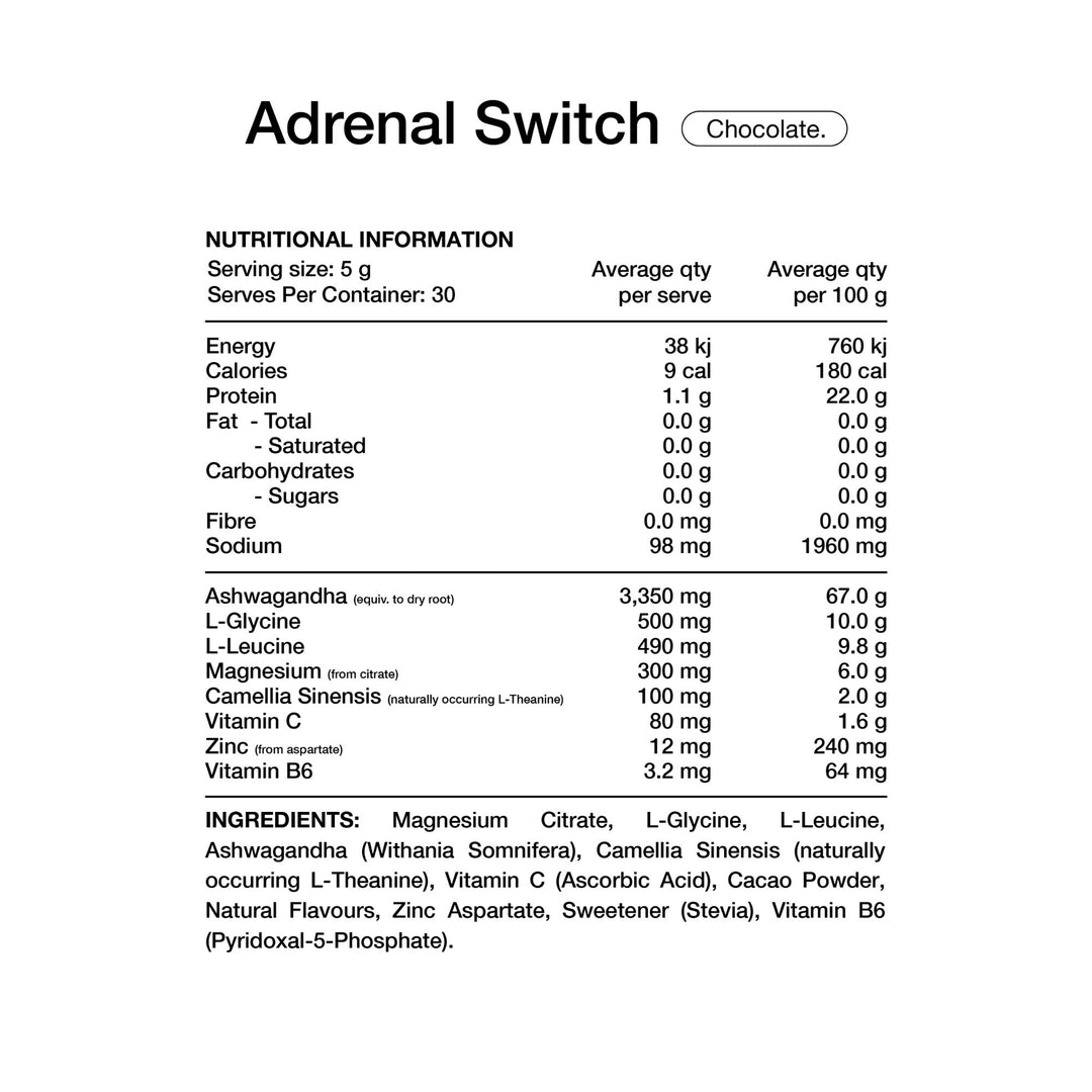 Adrenal Switch Powder by Switch Nutrition