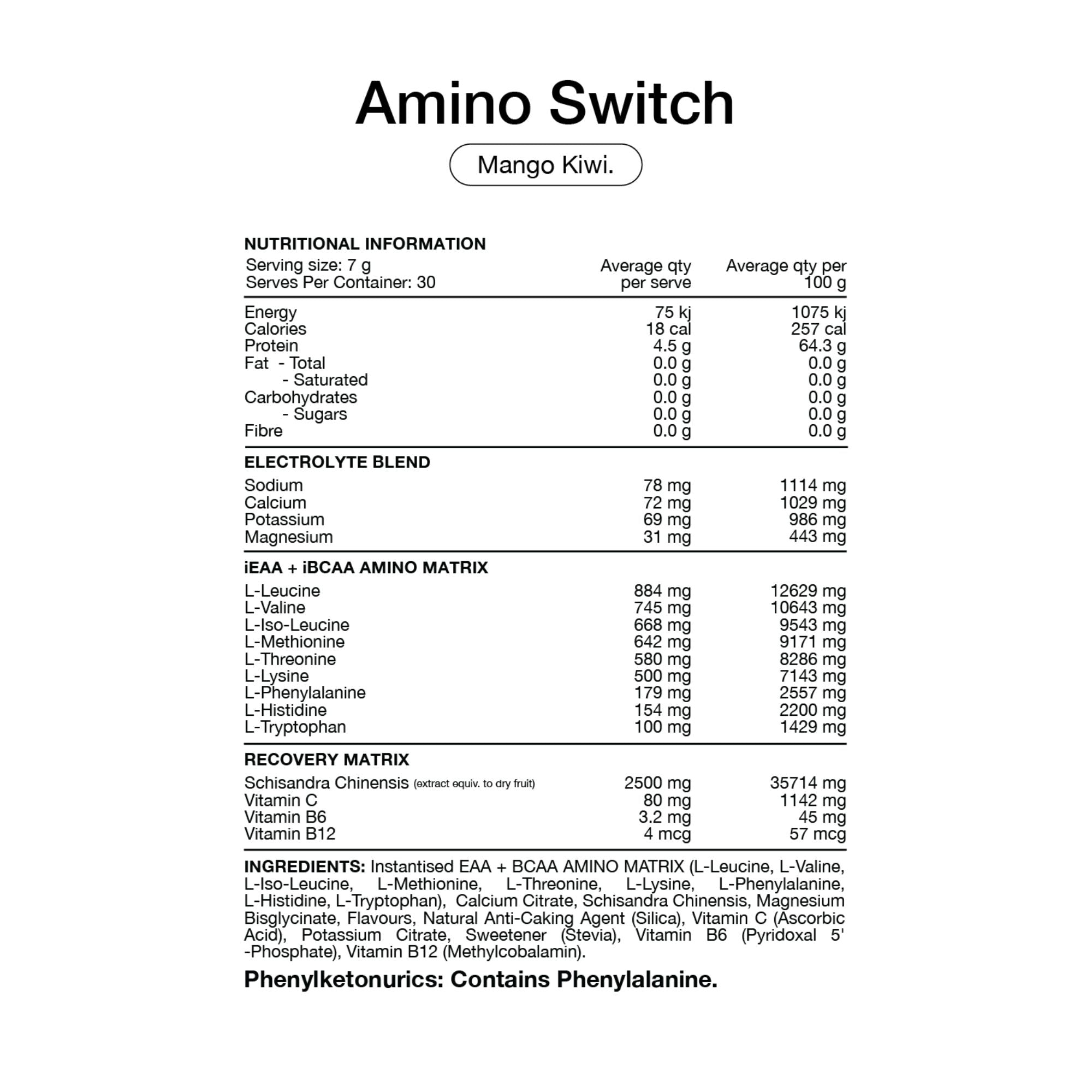 Amino Switch by Switch Nutrition