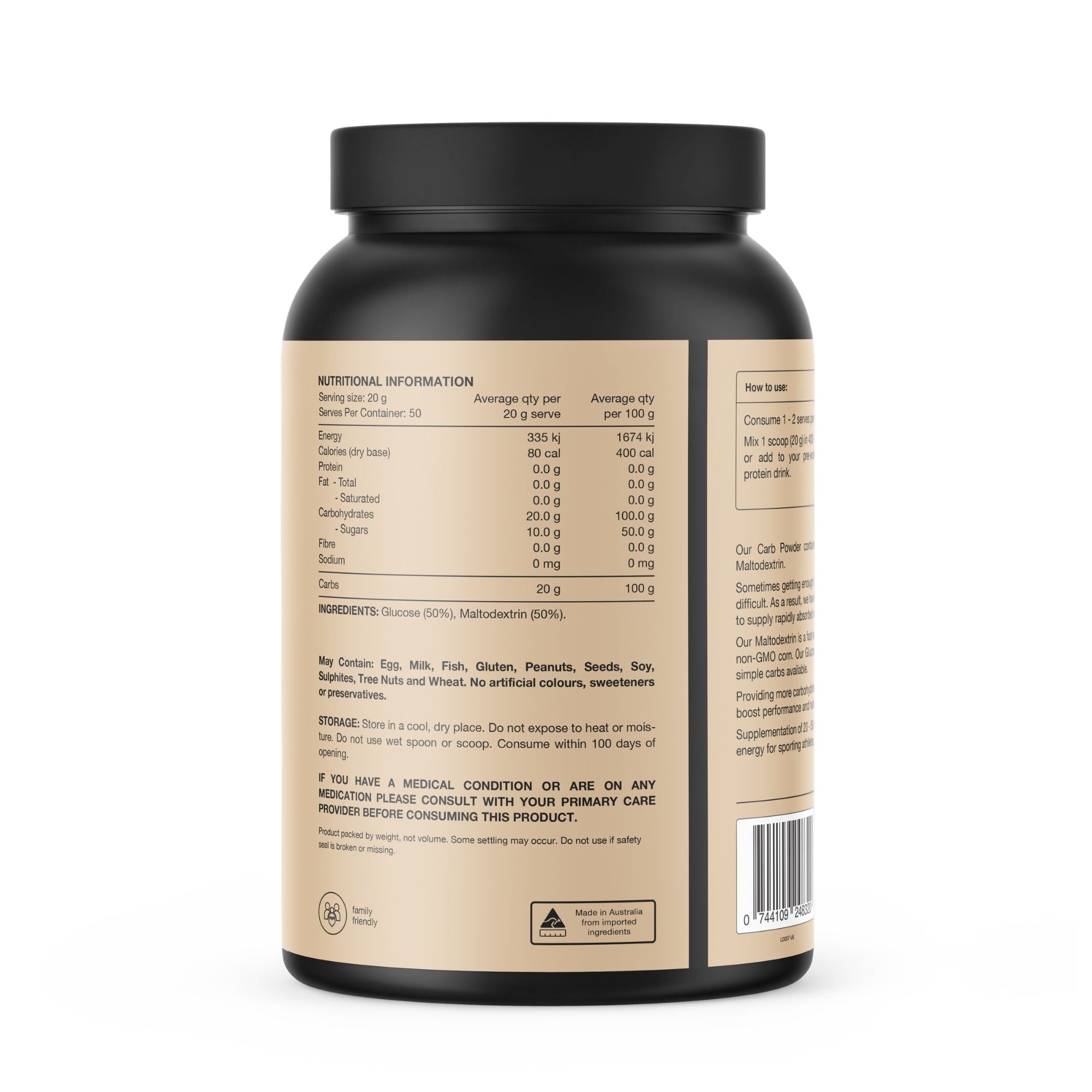 Carbs 1kg by Switch Nutrition