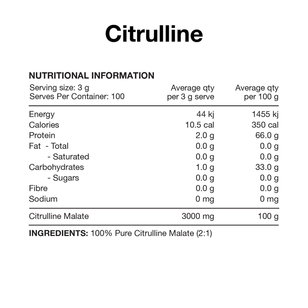 Citrulline Malate 2:1 300g by Switch Nutrition