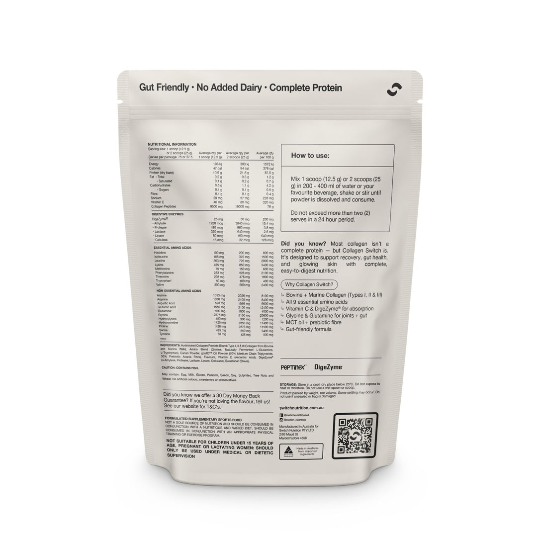 Collagen Peptides Protein Powder by Switch Nutrition