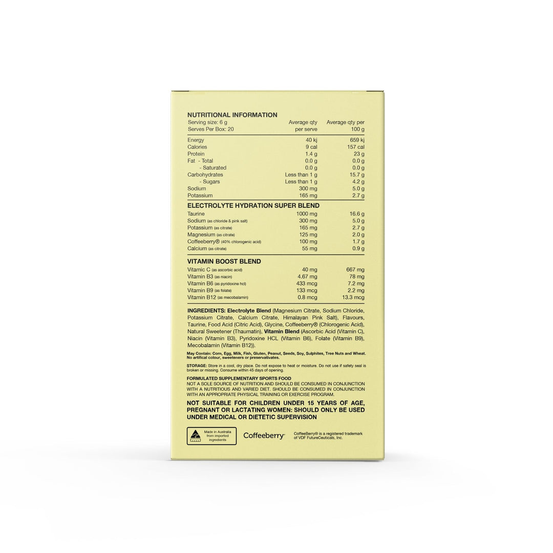 Hydrate Electrolytes Sachets by Switch Nutrition