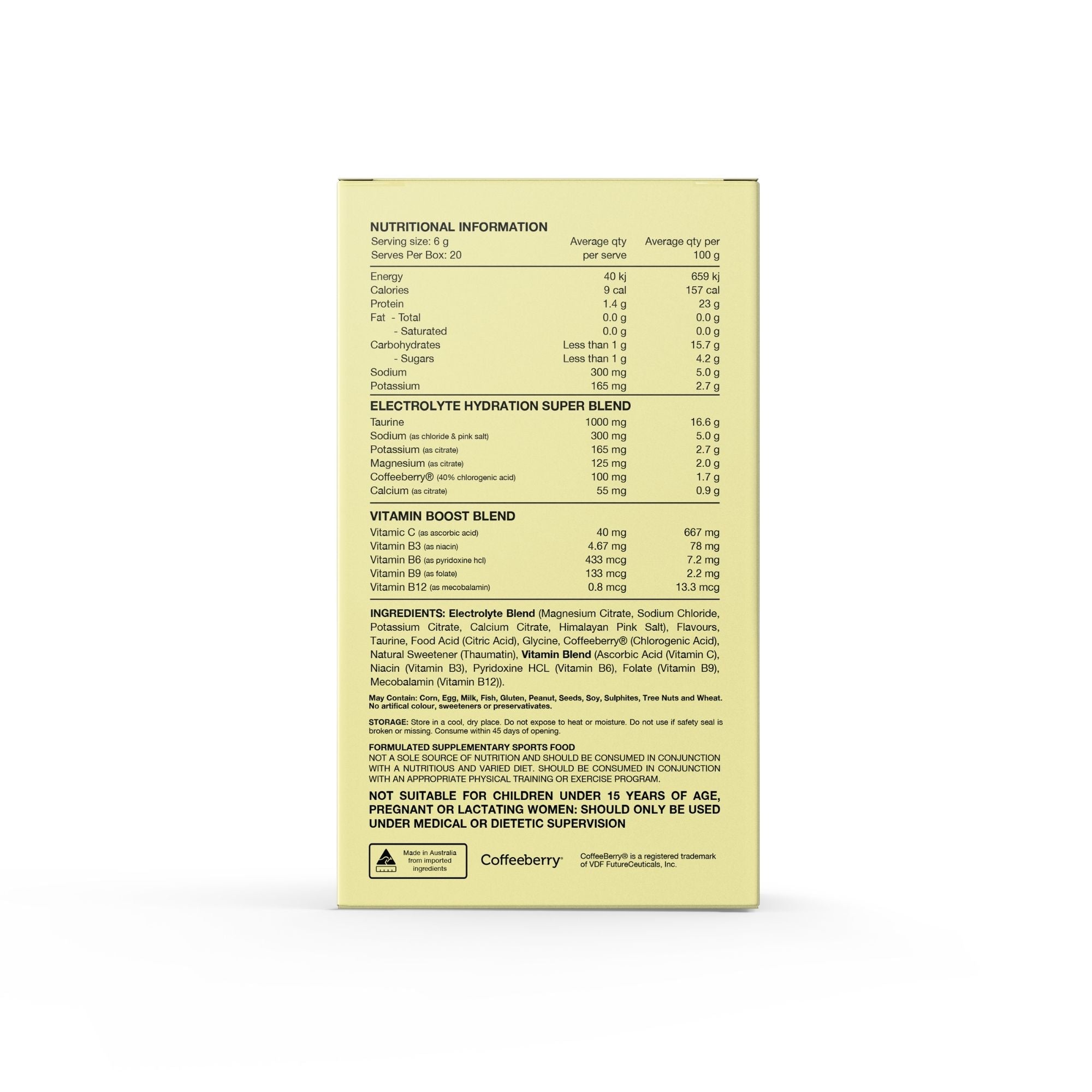Hydrate Electrolytes Sachets by Switch Nutrition