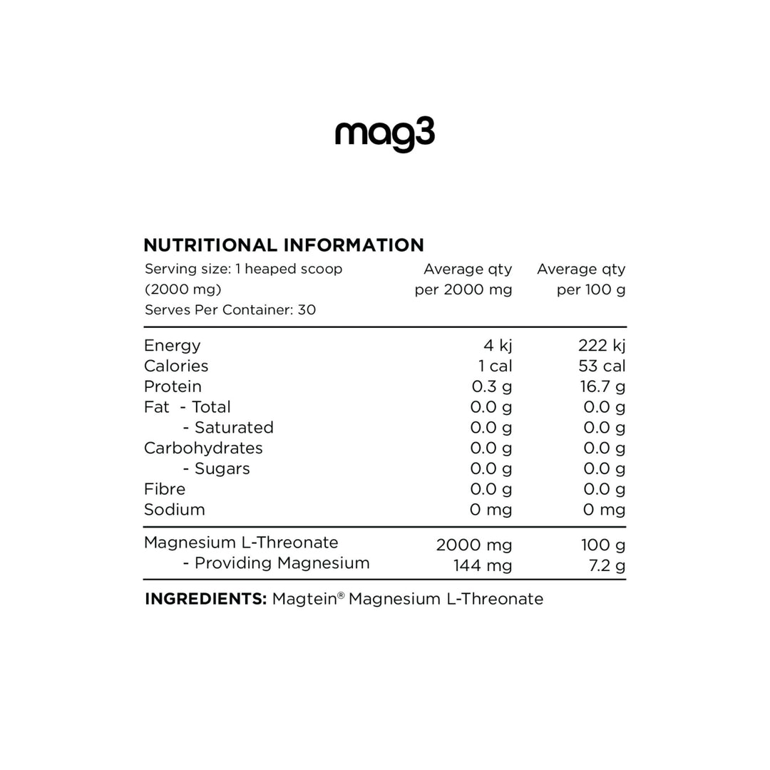 Mag3 (Magnesium L-Threonate) Capsules by Switch Nutrition
