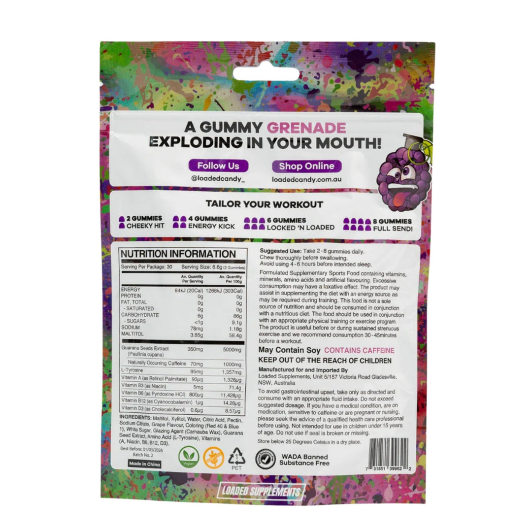 Pre-Workout Gummies by Loaded Candy