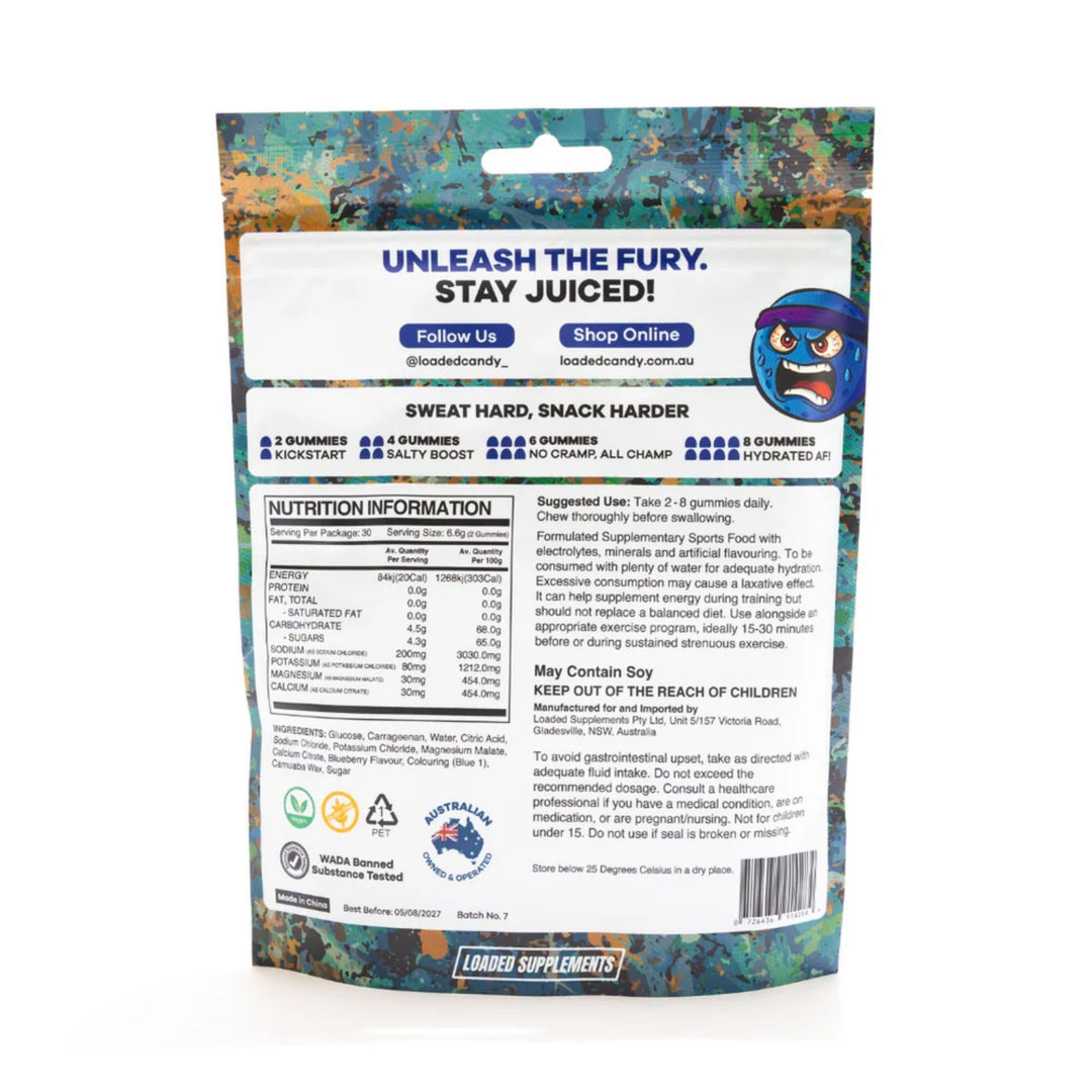 Carb &amp; Electrolyte Gummies by Loaded Candy
