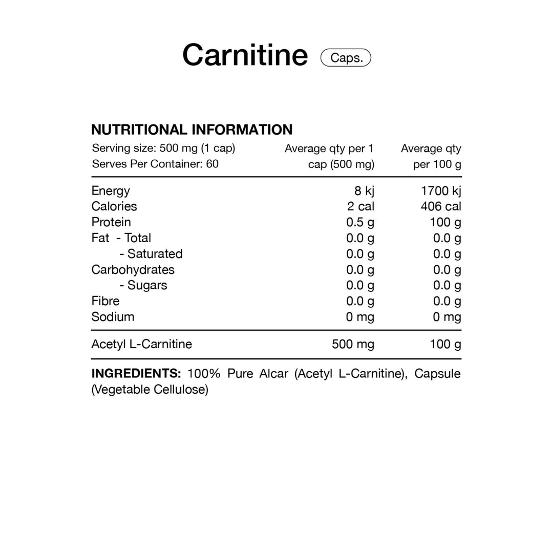 Acetyl L-Carnitine Capsules by Switch Nutrition