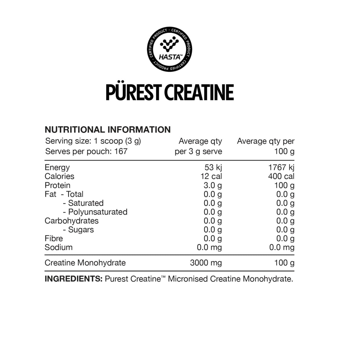 HASTA Purest Creatine Monohydrate by Switch Nutrition