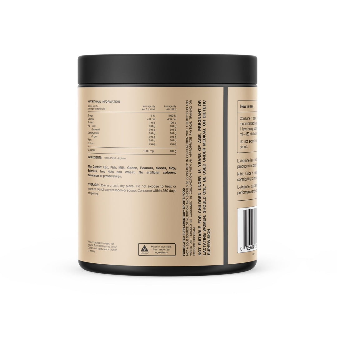 Arginine Powder 200g by Switch Nutrition