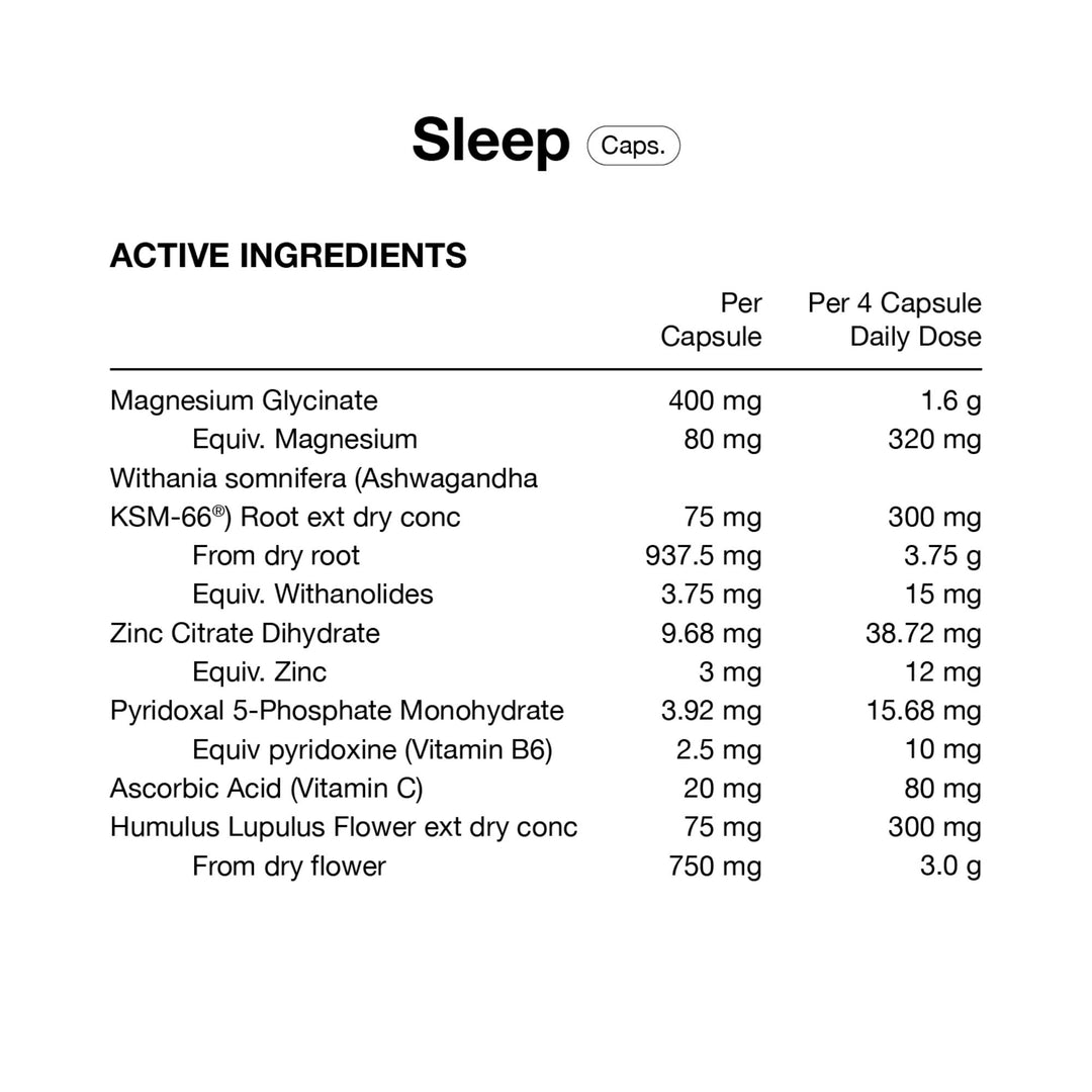 Sleep + Capsules By Switch Nutrition