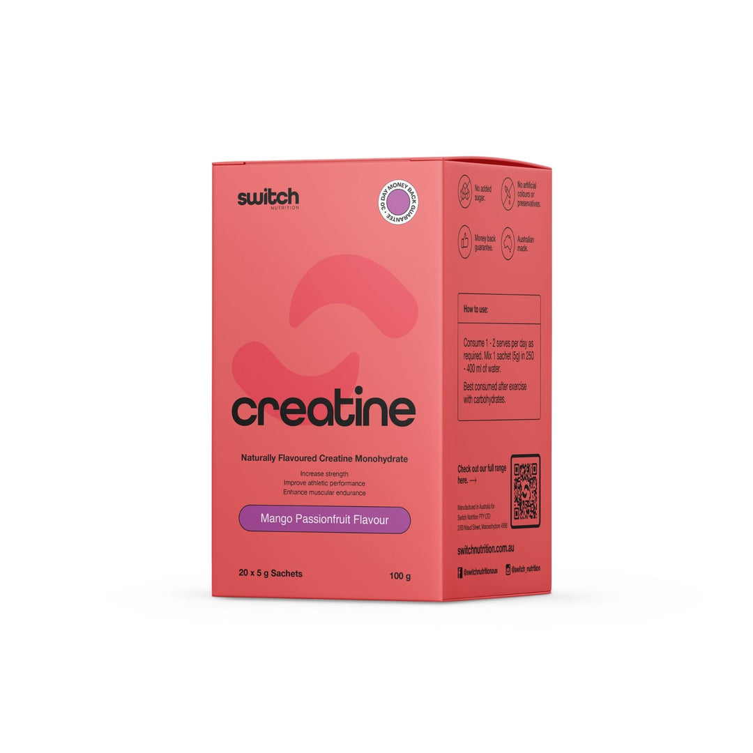 Flavoured Creatine Monohydrate Sachets By Switch Nutrition