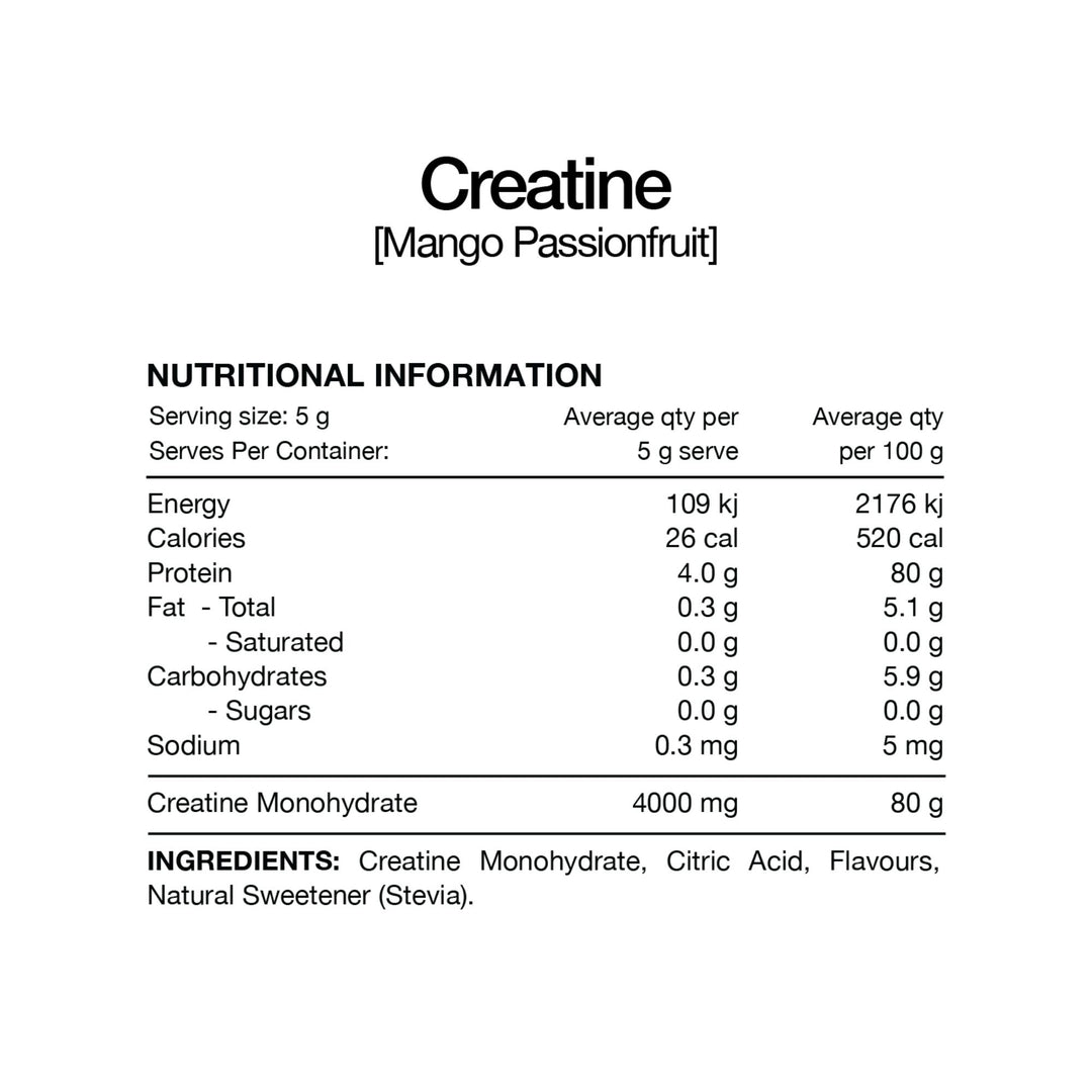 Flavoured Creatine Monohydrate Sachets By Switch Nutrition