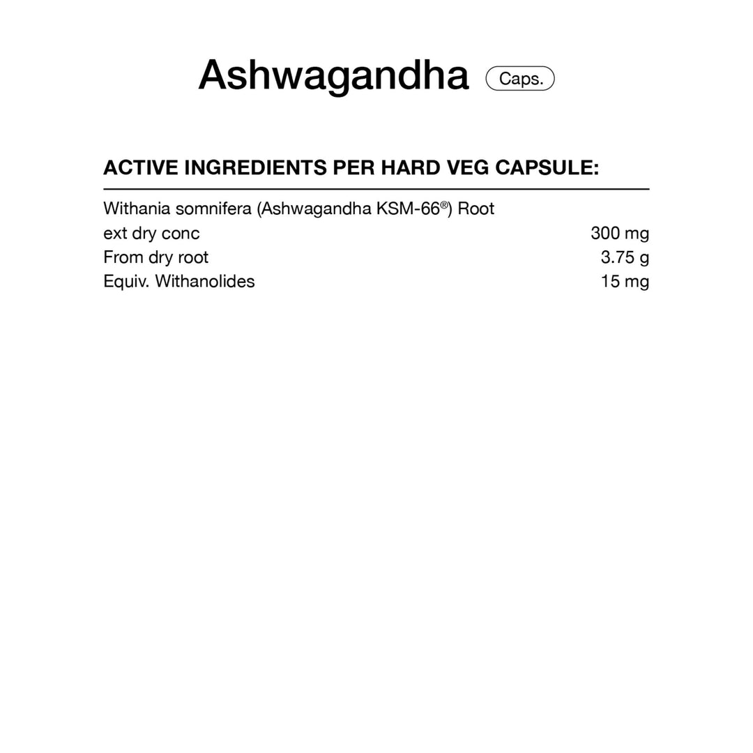 Ashwagandha (Withania KSM-66) Capsules by Switch Nutrition