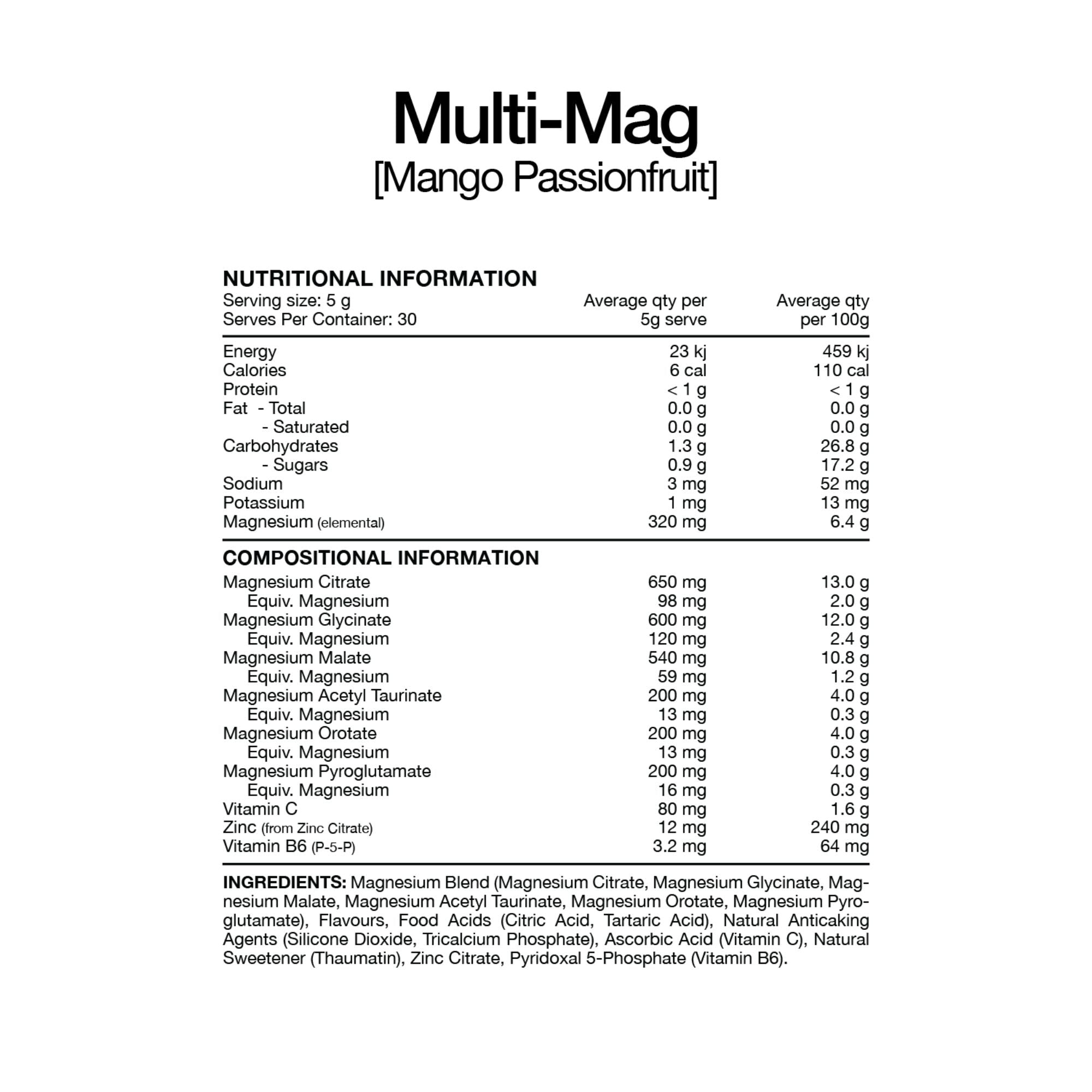 Multi Mag Perform Powder by Switch Nutrition