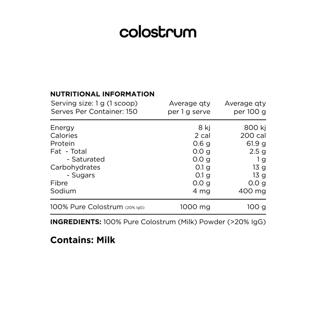Colostrum 150g Powder by Switch Nutrition