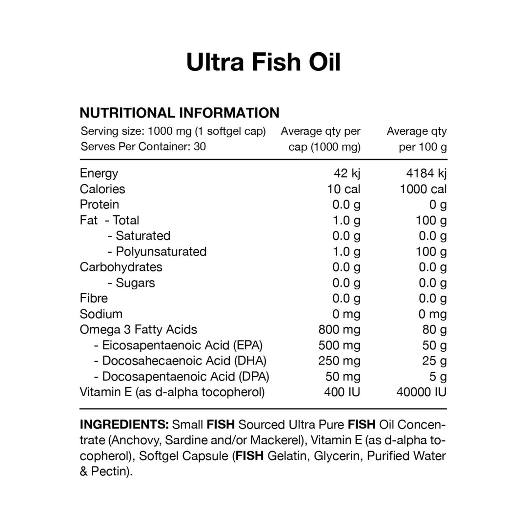 Ultra Fish Oil Capsules by Switch Nutrition