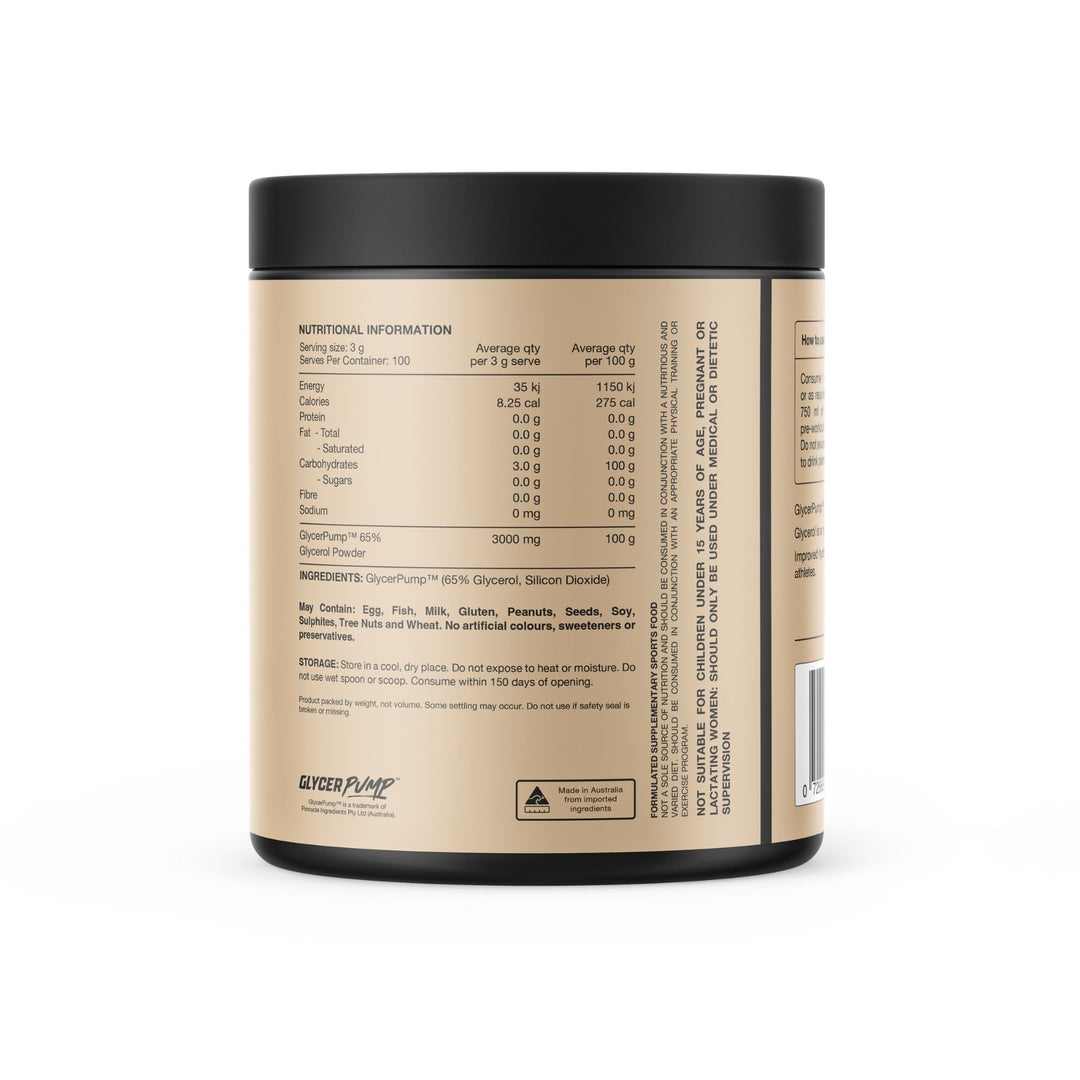 Glycerol GLYCERPUMP Powder 300mg by Switch Nutrition