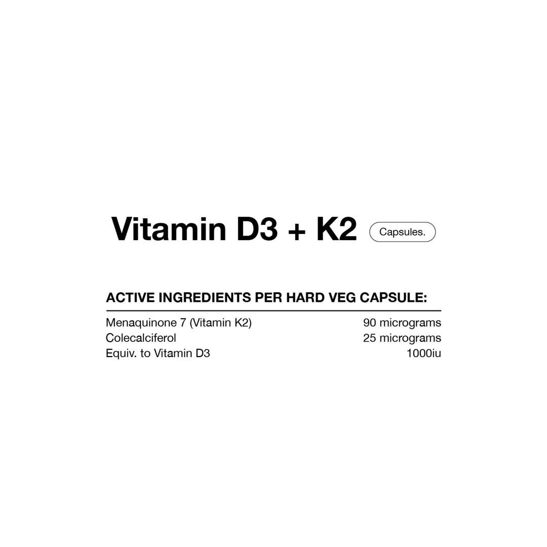 Vitamin D3 + K2 Capsules by Switch Nutrition