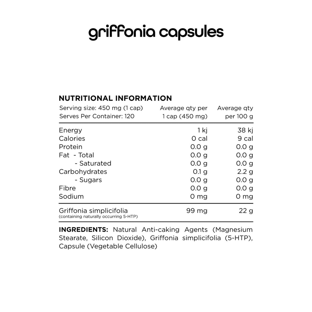 Griffonia 5-HTP Capsules by Switch Nutrition