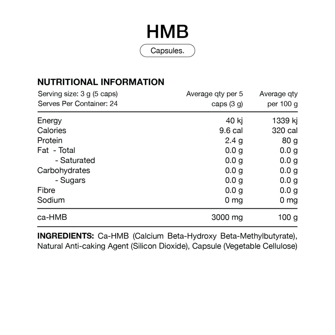 HMB Capsules by Switch Nutrition
