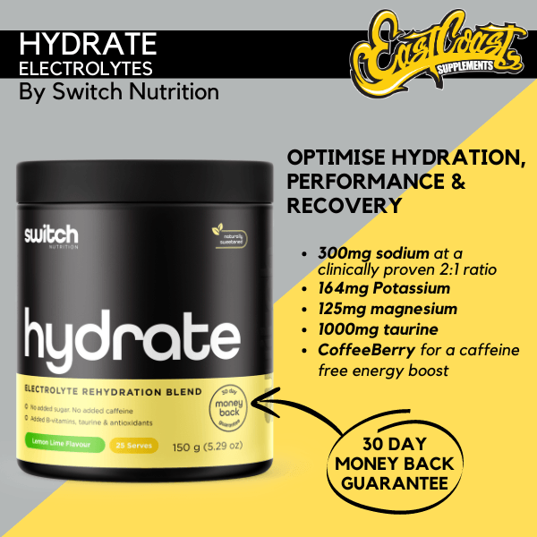 Switch Nutrition Hydrate Electrolyte Powder - Replenish & Recover | 25 Servings