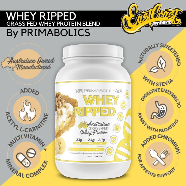 Whey Ripped Protein Powder - By Primabolics
