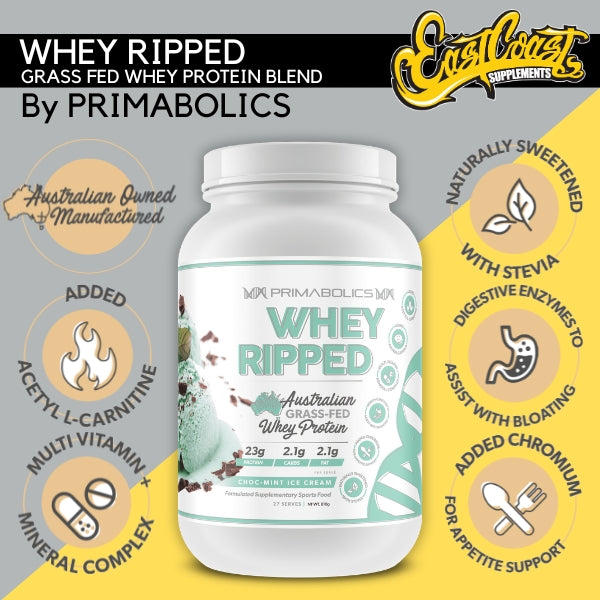 Whey Ripped Protein Powder - By Primabolics