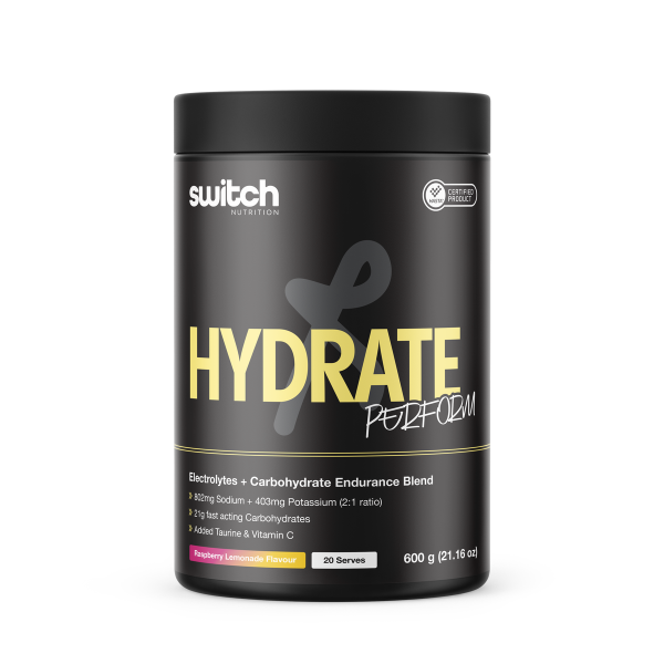 Hydrate Perform Electrolytes &amp; Carbs by Switch Nutrition