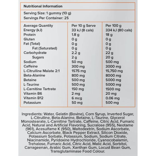 Power Gummies 25 serves by The Gummy Co