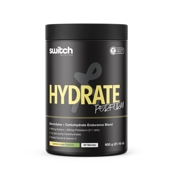 Hydrate Perform Electrolytes &amp; Carbs by Switch Nutrition