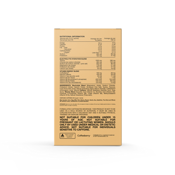 Hydrate + Caffeine 20 Serve Sachets